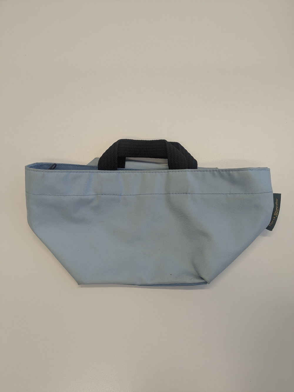 Herve Chapelier Paris Nylon Tote Handbag Light Blue Made in France